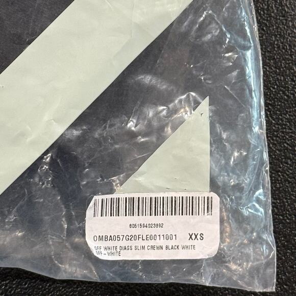 Off White Diag Slim Crewneck *NEW WITH TAGS*SIZE XXS (oversized) - Picture 8 of 10